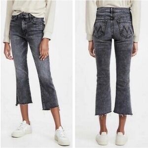 MOTHER The Insider Crop Step Fray Jeans in Train Stops NWOT size 29